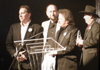 Clay, Andy May, Bill Wolfenbarger & Daniel Lilly accepting IBMA Recorded Event of the Year 2008